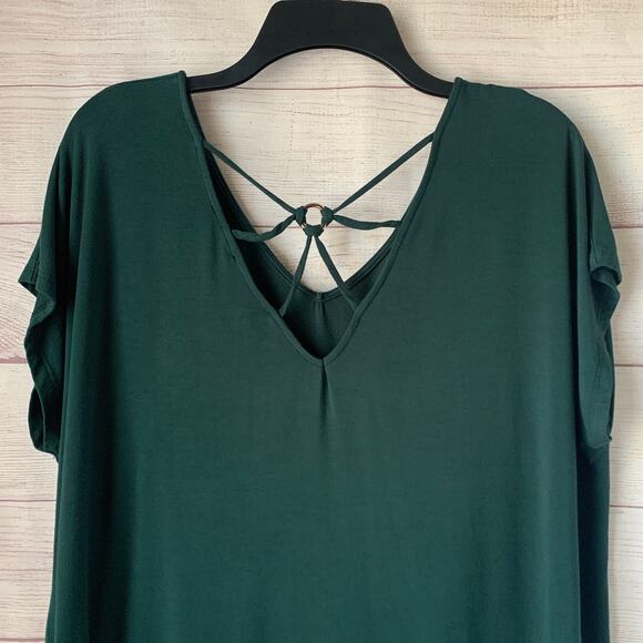 Papermoon Dark Green Blouse Ampton Back Detail Size XLP - Picture 5 of 14